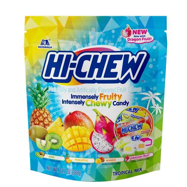 Hi-Chew Tropical Mix Stand Up Pouch, 12.7 oz