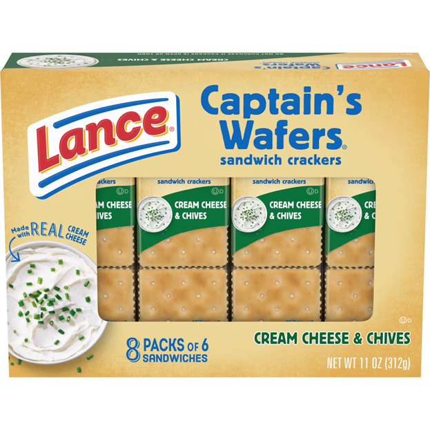 Lance Captain’s Wafers Cream Cheese and Chives Crackers