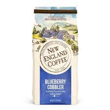 New England Coffee Blueberry Cobbler Medium Roast Ground Coffee, 11 Oz, Bag