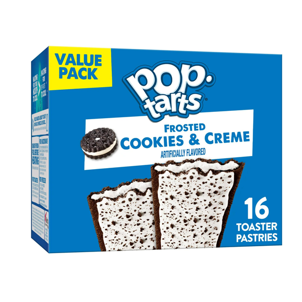 Pop-Tarts Cookies and Creme Breakfast Toaster Pastries, 27 oz, 16 Count