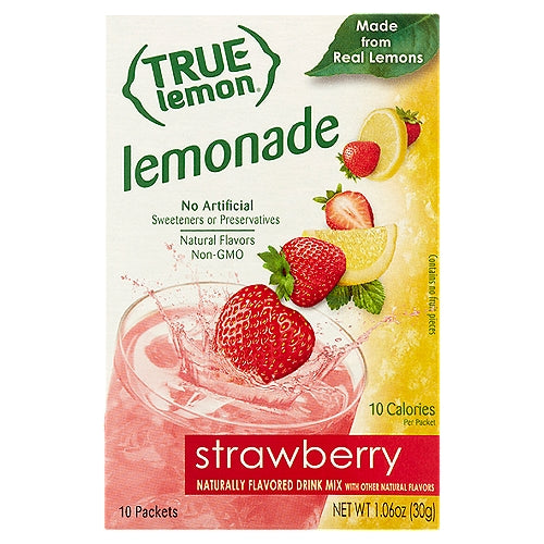True Lemon Strawberry Lemonade, 10 count, 1.06 oz