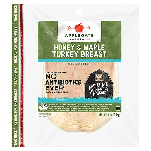 APPLEGATE Naturals Honey & Maple Turkey Breast, 7 oz