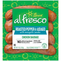 Al Fresco Roasted Pepper & Asiago Chicken Sausage 10 oz
