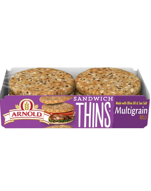 Arnold Multigrain Sandwich Thins, 6 Rolls, 12 oz