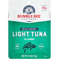 Bumble Bee Premium Light Tuna, 2.5 oz. Pouches