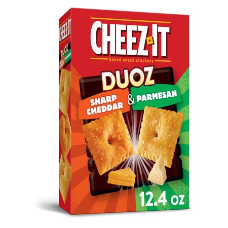 Cheez-It Baked Snack Cheese Crackers, Cheddar & Parmesan, 12.4 oz