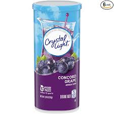 Crystal Light Concord Grape Sugar Free, Caffeine Free Powdered Drink 6 CT