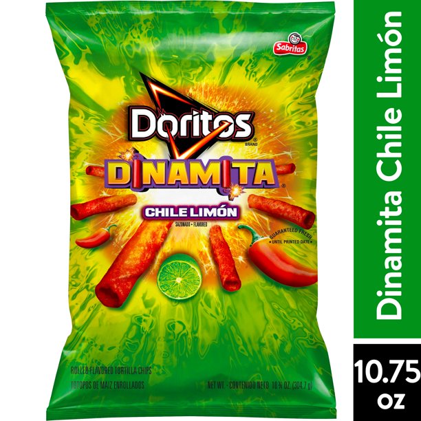 Doritos Dinamita Tortilla Chips Chile Limon, 10.75 oz