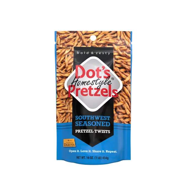 Dot's Homestyle Pretzels, Southwest Seasoned Pretzel Twists, 16 oz