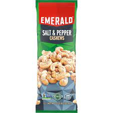 Emerald Sea Salt and Pepper Cashews 1.25 oz