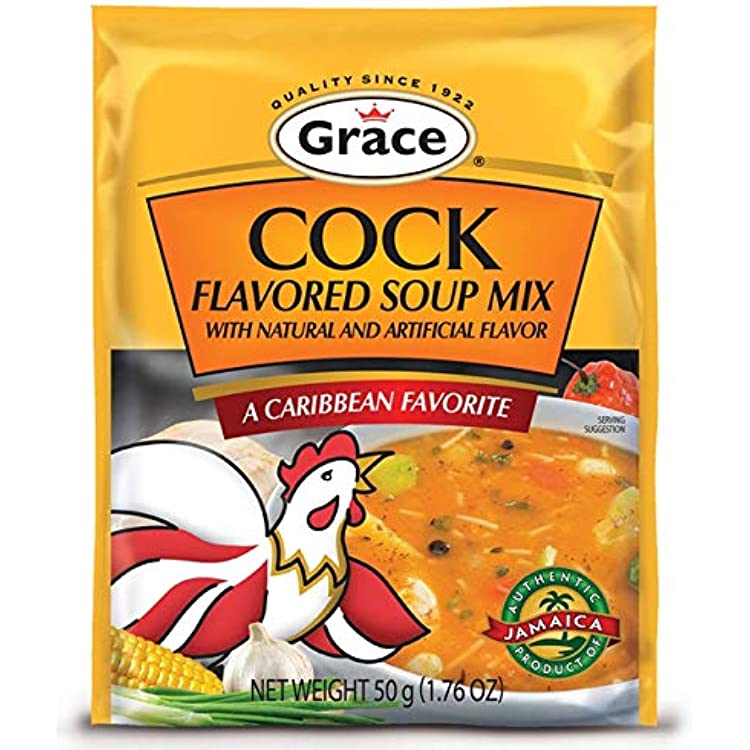 GRACE COCK FLAVORED SPICY SOUP MIX 1.75 OZ (Caribbean Favorite)