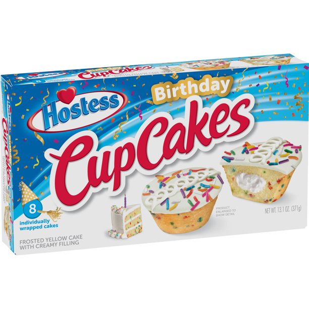 Hostess Birthday Cupcakes, 8 count, 13.1 oz