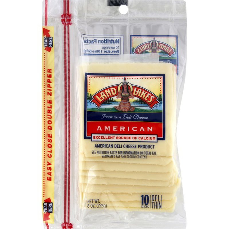 LAND O LAKE Premium American Cheese 10 CT 8 OZ