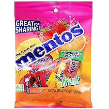 Mentos Individually Wrapped Fruity Candies, 2.27 oz. Bags