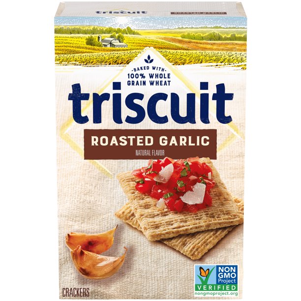 NABISCO TRISCUIT Roasted Garlic Whole Grain Wheat Crackers, 8.5 oz