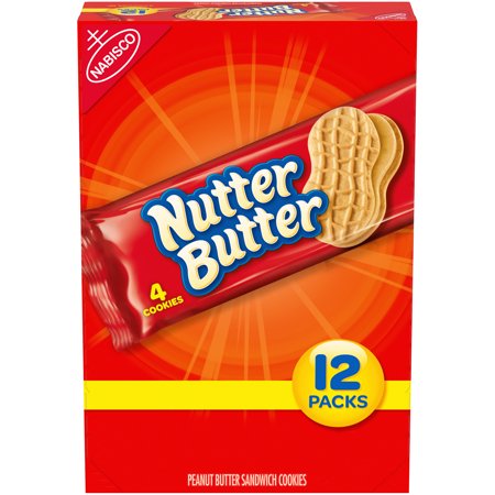 Nutter Butter Peanut Butter Sandwich Cookies, 12 Packs