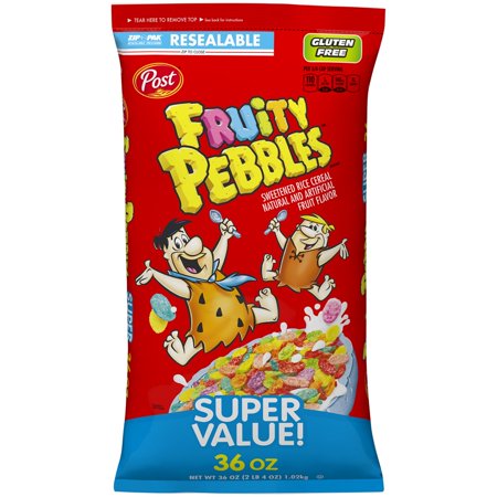 Post Fruity PEBBLES Cereal 36 Ounce