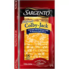 SARGENTO COLBY JACK DELI SLICED NATURAL CHEESE 18 CT 12 OZ