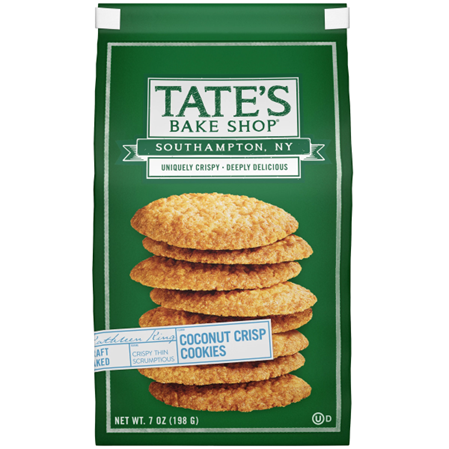 Tate's Bake Shop Coconut Crisp Cookies, 7 oz