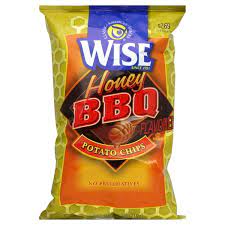 WISE HONEY BBQ CHIPS 8 OZ