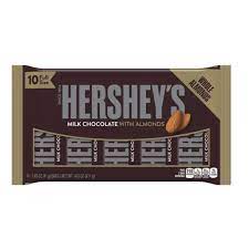 Hershey's Milk Chocolate with Almonds Candy Bars (14.5 oz., 10 ct.)