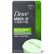 Dove Men Care Extra Fresh Body & Face Bar 6-8 bars