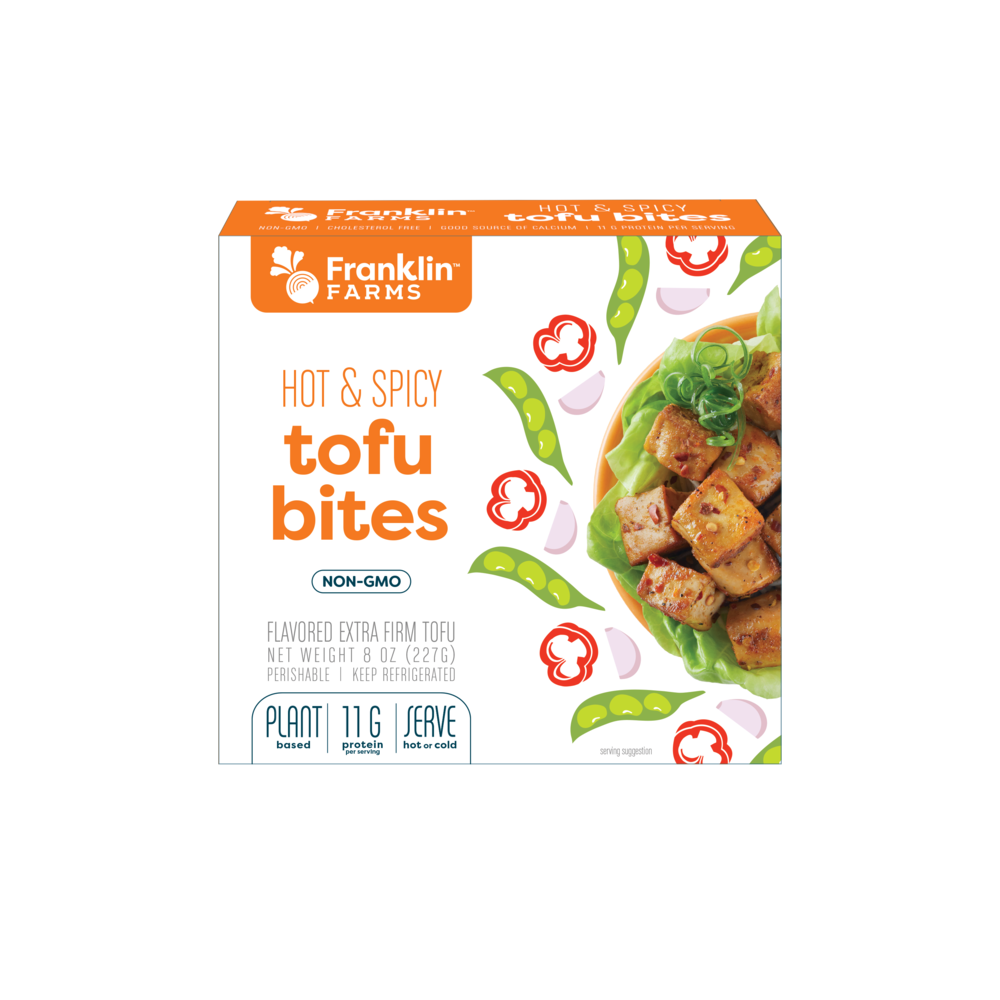 Franklin Farm Hot & Spicy Tofu Bites 8 oz